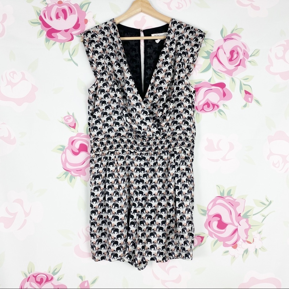 Bcbgeneration Novelty Print Elepant Romper S